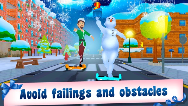 Christmas Santa Run: Hoverboard Simulator 3D(圖4)-速報App