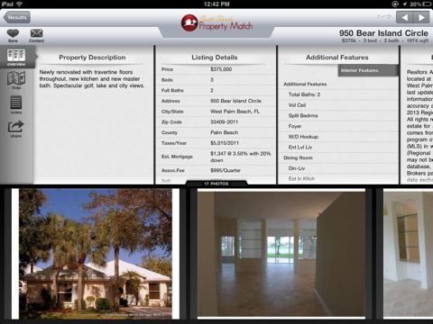 South Florida Property Match for iPad screenshot 2