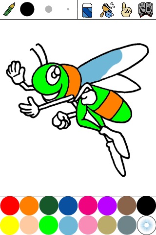 Insect Coloring for Kids : iPhone edition screenshot 2