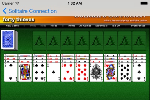 Forty Thieves Suite - Solitaire Connection screenshot 2