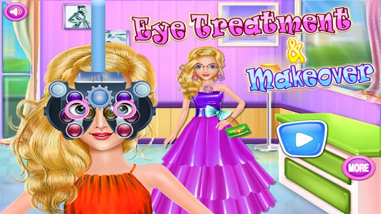 Eye Treatment & Girl Makeover