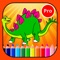 Dinosaur Coloring Pages For Kids : Educational Games 