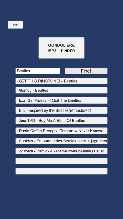 Gondoliere - mp3 finder screenshot-3