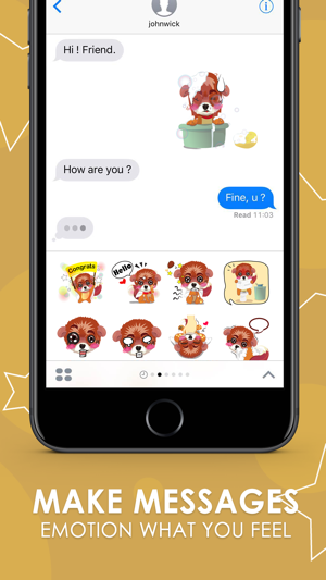 Mini Shisu happy Stickers & Keyboard By ChatStick(圖2)-速報App