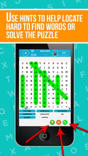 Neuroanatomy Word Search Pro(圖2)-速報App