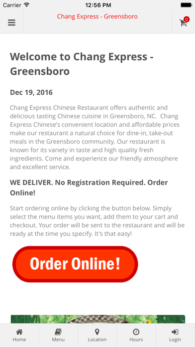 How to cancel & delete Chang Express - Greensboro from iphone & ipad 1