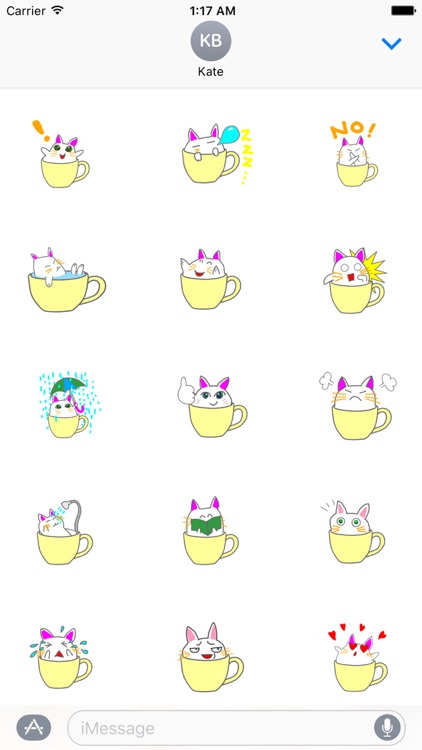 Cute icat Stickers