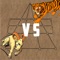 Tigers vs Goats(also known as Aadu Puli Aatam) is a two-player strategic board game