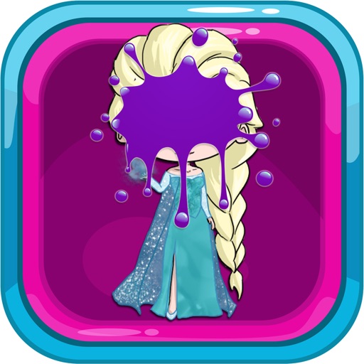 Coloring Page Elsa Princess Version Icon