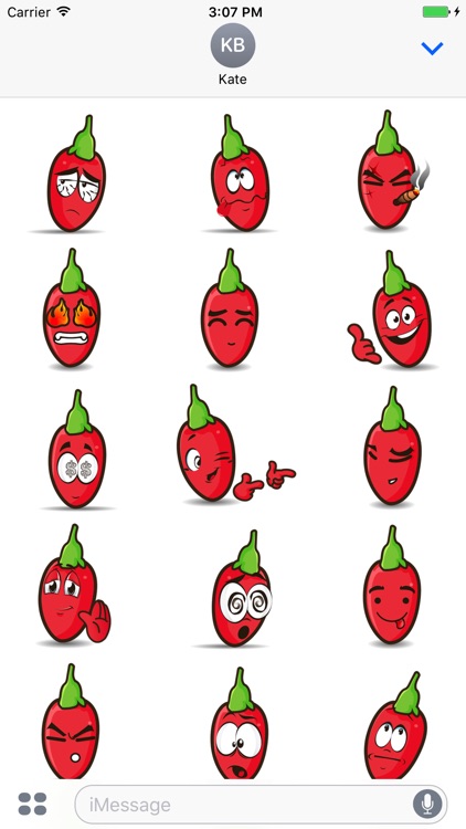 Funny Emoji - Cute Chinese Wolfberry Stickers