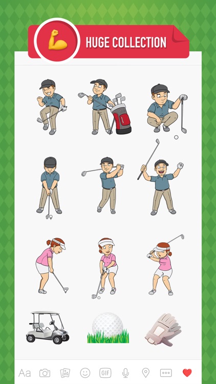 GolfMoji - golfer emojis & golf stickers keyboard