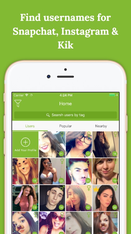 FriendMe Green - Get new usernames and followers