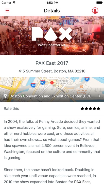 PAX East Mobile App