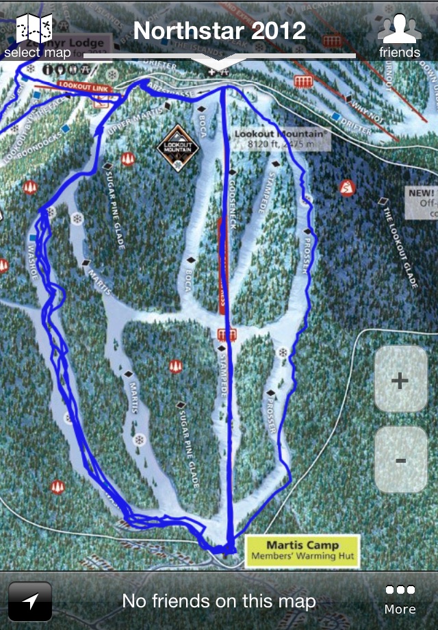 GPS on ski map by Maprika screenshot 2