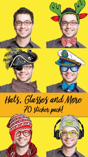 Hats Glasses and More Photobooth Sticker Pack(圖1)-速報App