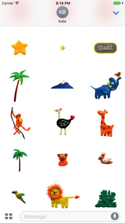 Clay Stickers