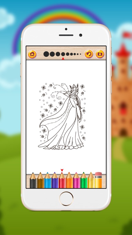 Cute Princess Coloring Book for Kids & Toddlers