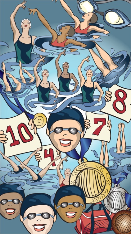 Synchronized Swimming Stickers