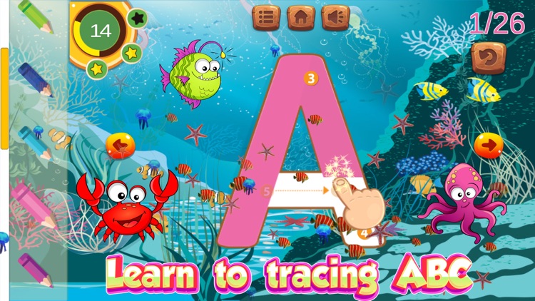 ABC letter tracing and writing for preschool screenshot-1