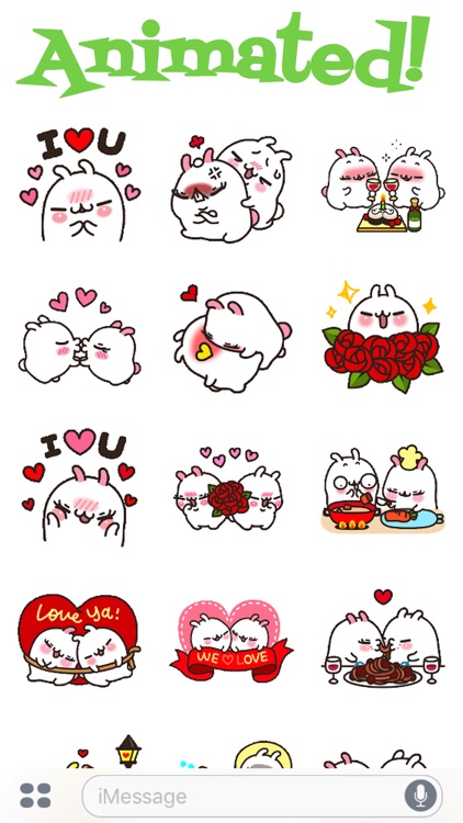 Lovely Rabbit Love Animated