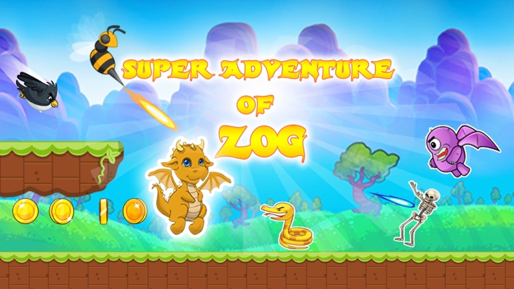 Super Adventure Of Zog - Yellow Dragon Run Jump