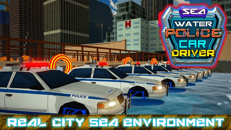 Sea Water Police Car Driver & Crime Chase Sim