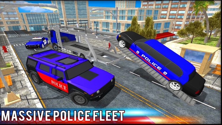 Police Car Transporter Truck screenshot-4