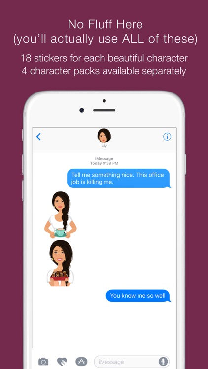 Telle-Lilly: Chic stickers for women & girl talk screenshot-4