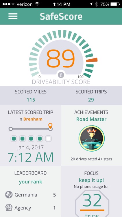 SafeScore™ - Drive safe and earn rewards