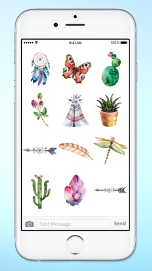 Watercolor Boho Life Sticker Pack(圖2)-速報App