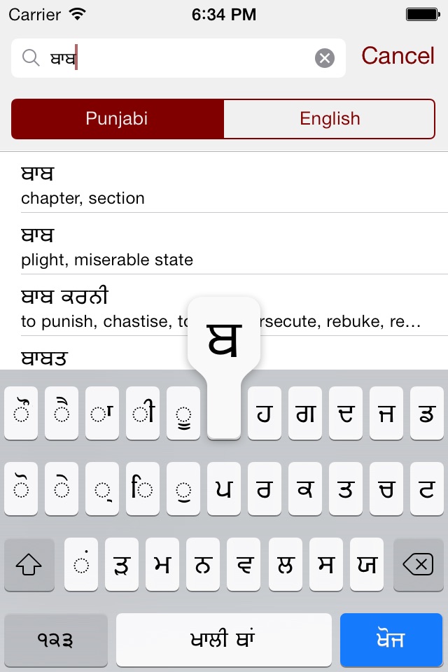 Punjabi Dictionary screenshot 2