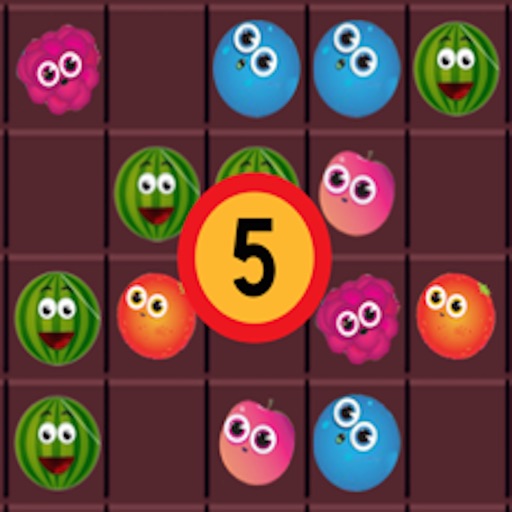 5 Connect-Fruits Fun Connecting Game. icon