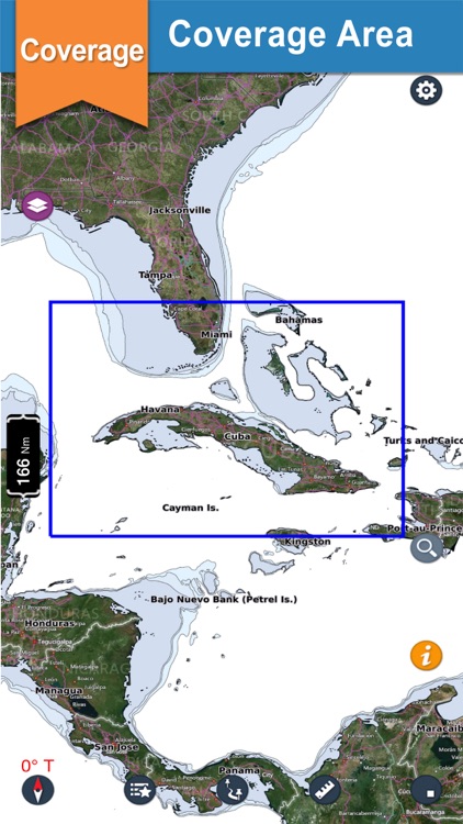 Cuba offline nautical charts for boating & fishing