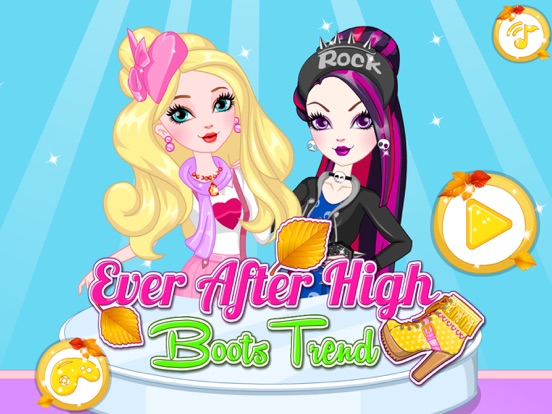 Ever After High Boots Trend Girl Games на iPad