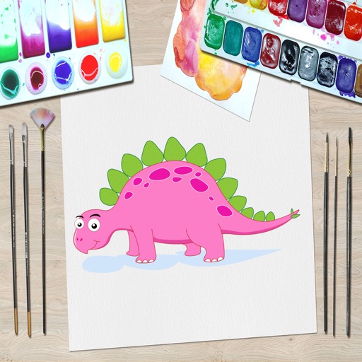 Dinosaur Kid Coloring Book