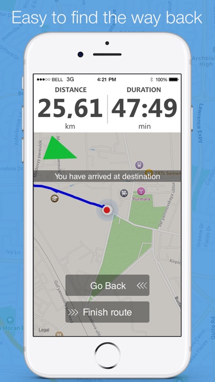 Running distance tracker - find the way back screenshot-3