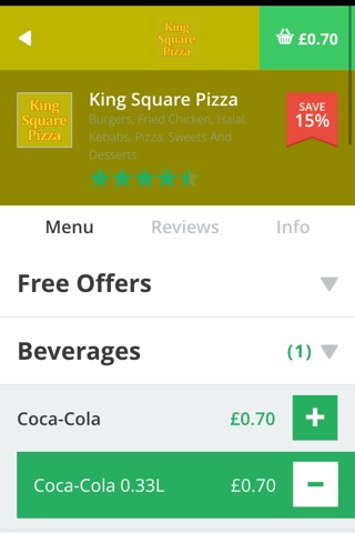 Kings Square Pizza screenshot 4
