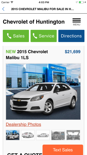 Chevrolet of Huntington Dealer App(圖4)-速報App