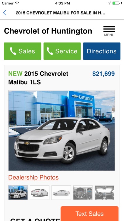 Chevrolet of Huntington Dealer App screenshot-3