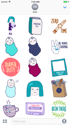 Mom and Baby Adelle Stickers(圖3)-速報App