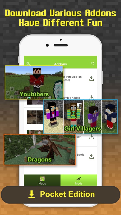 Free Addons - MCPE maps & add ons for Minecraft PE