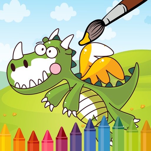 Dragon Lords Vale Coloring Puzzle for Kids iOS App