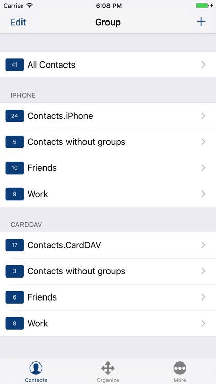 iContacts: Group Contacts