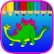 Icon Dinosaur Free Kids Coloring Book - Vocabulary Game