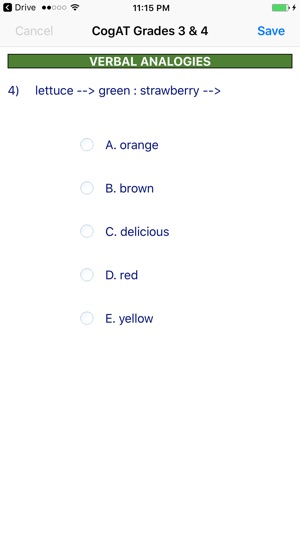 CogAT Grades 3 & 4(圖3)-速報App