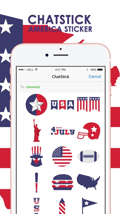 American Fashion & Accessory Stickers for iMessage