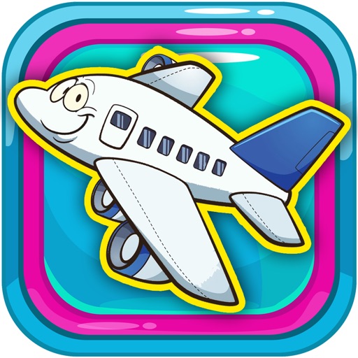 Kids Coloring Page Picture Book Airplanes icon
