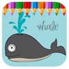 Whales Coloring Book For Kids And Toddlers