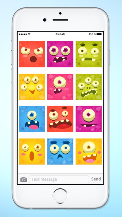 Monster Face Emoji Sticker Pack 2 screenshot-4