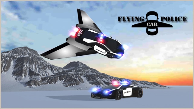 Flying Car Game - Future Police Chase 3D(圖5)-速報App